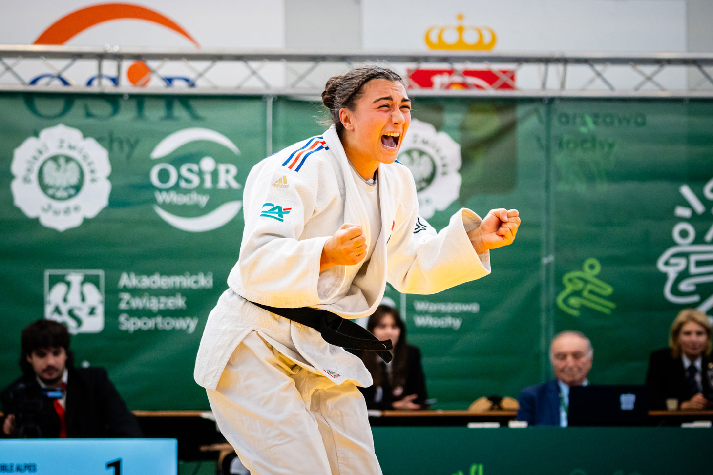 Etudiante en STAPS, Emilie Dando a été sacrée vice-championne d’Europe universitaire de judo en - 63 Kg © AZS Warszawa