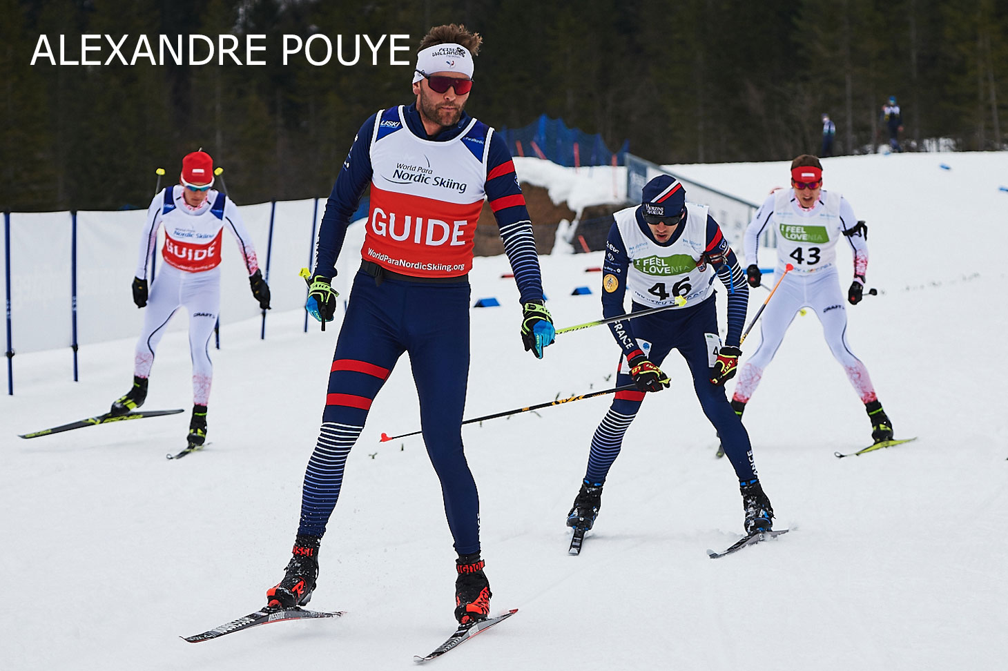 Alexandre Pouyé, diplômé de l’UGA. Equipe de France de para ski nordique (guide) © FFH - Adrian Stykowski