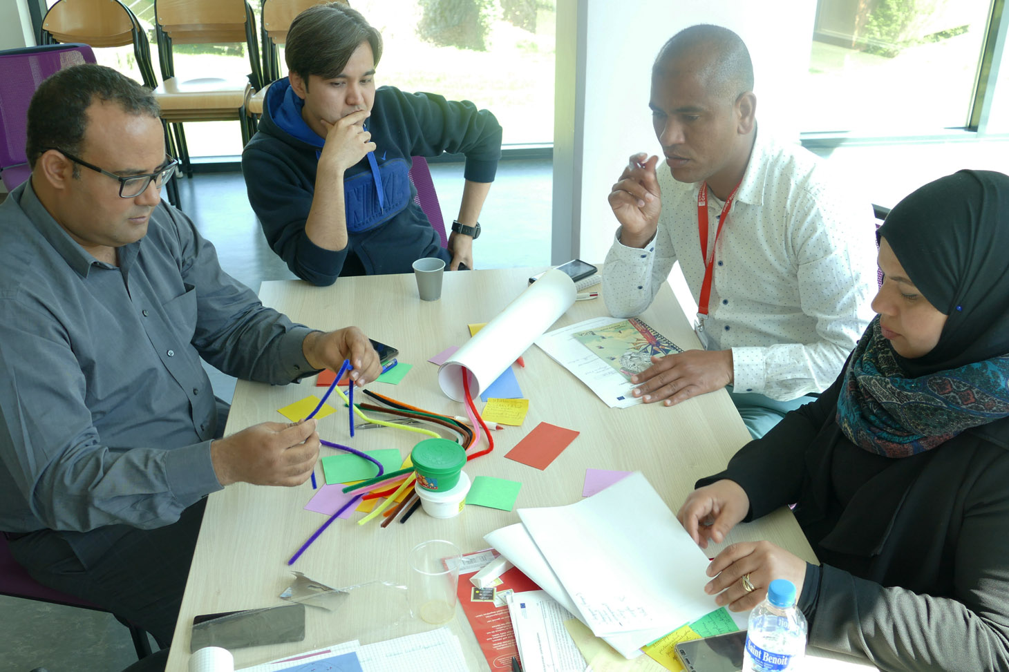 Atelier interculturalité mené dans le cadre du projet Mobi-Tunisie. Photo de Carolina Favre