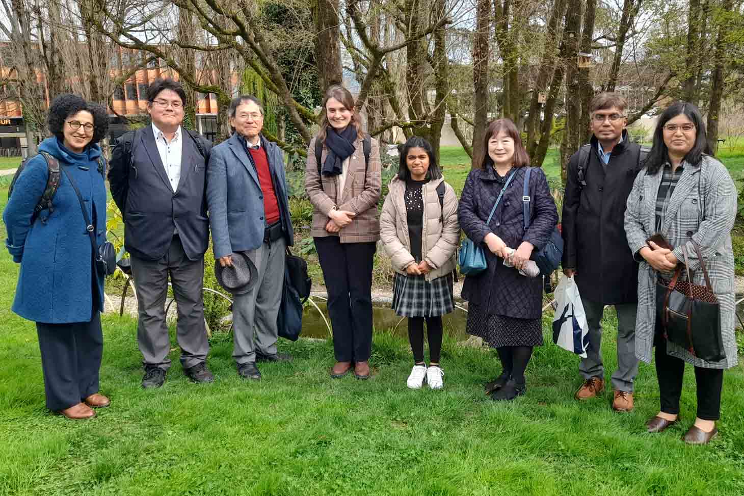 Délégation de l'Université de Tsukuba au Jardin botanique de l'UGA le 24 mars 2025